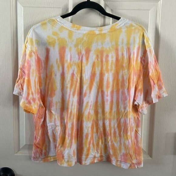 SpongeBob SquarePants Tie Dye Cropped T-Shirt Sz Medium - Picture 8 of 12